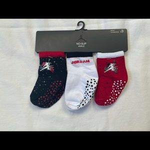 Nike Air Jordan Baby No Slip Ankle Socks 3pk 12-24